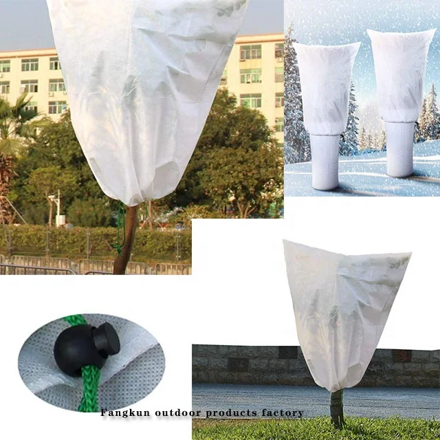 Winter tree antifreeze protection cover non-woven plant cold protection cover rope plant frost protection bag