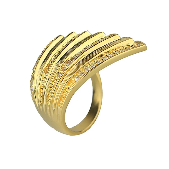 Turkish Ottoman Sultan Suleiman 925 Sterling Silver Ring Gold