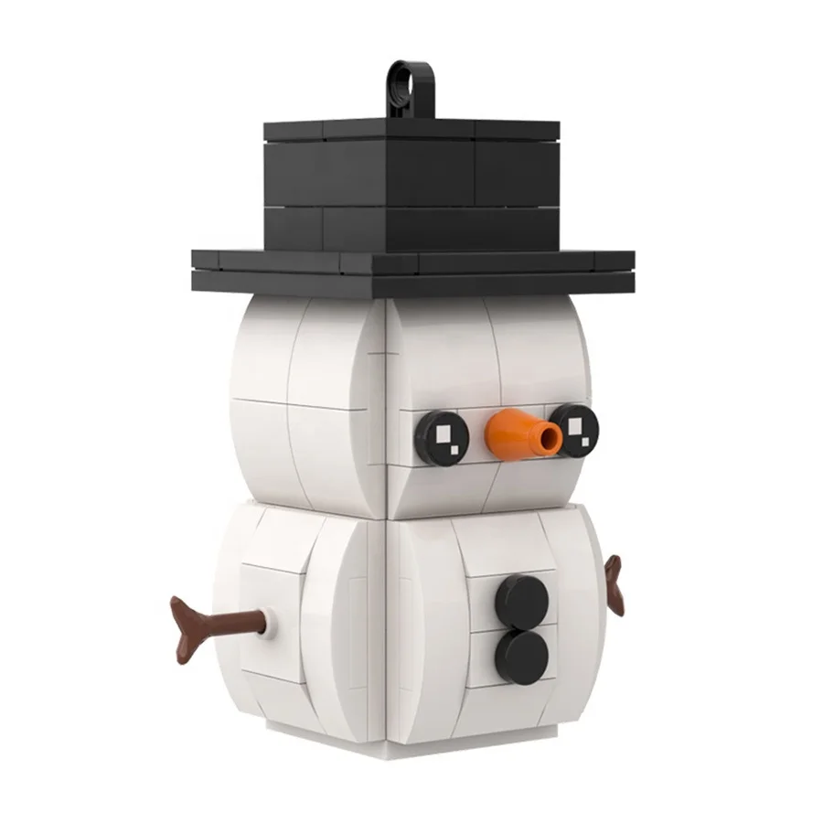 Snowman Puzzle Small Particles Building Block Toy Gift for Kids
