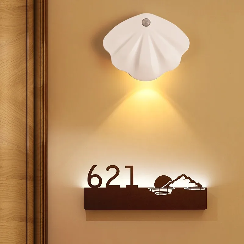 Smart Human Body Induction Wall Light Bedroom Bedside Night Light Hallway Lamp