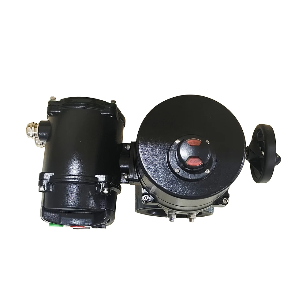 Electric flow control valve butterfly valve with HOM electric actuator using planetary gear AC220V ,IP67 at least