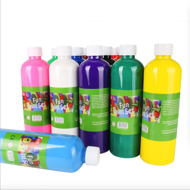 500ml non toxic kids washable tempera paint