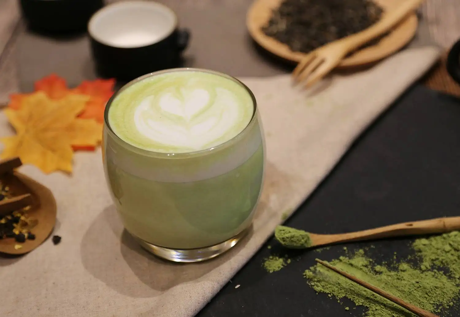 Vanilla Flavored Matcha Green Tea Powder for Lattes and Desserts