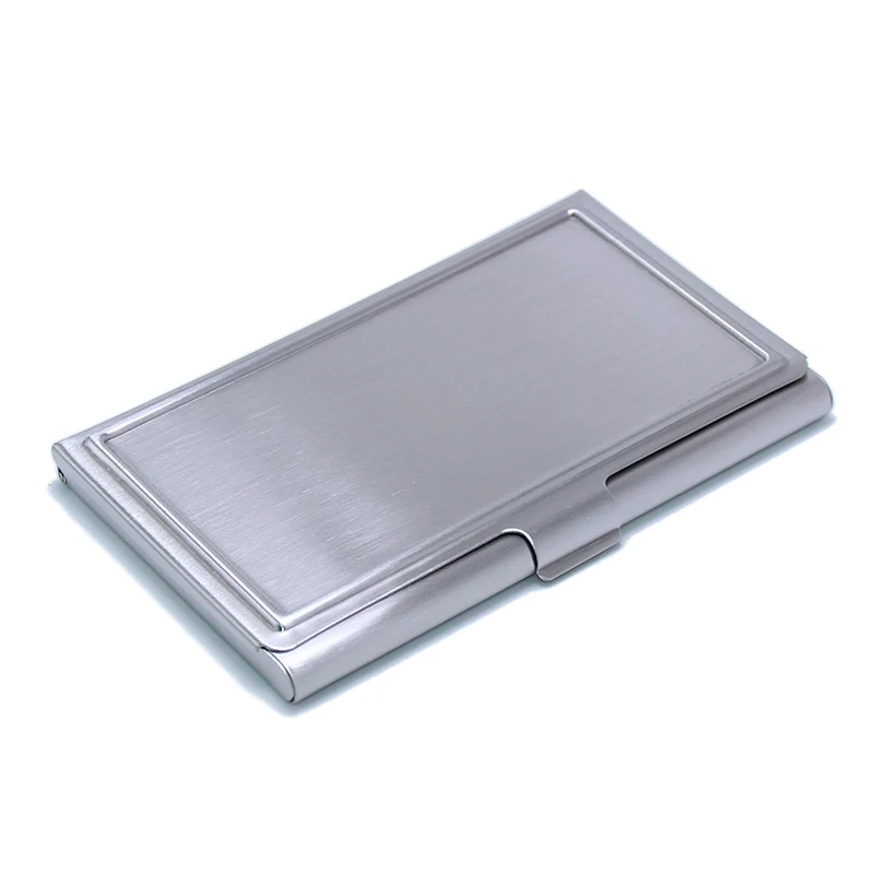Wholesale Price Waterproof Stainless Steel Silver Metal Case Box Business Credit Card Case Cover Organizer Card Holder