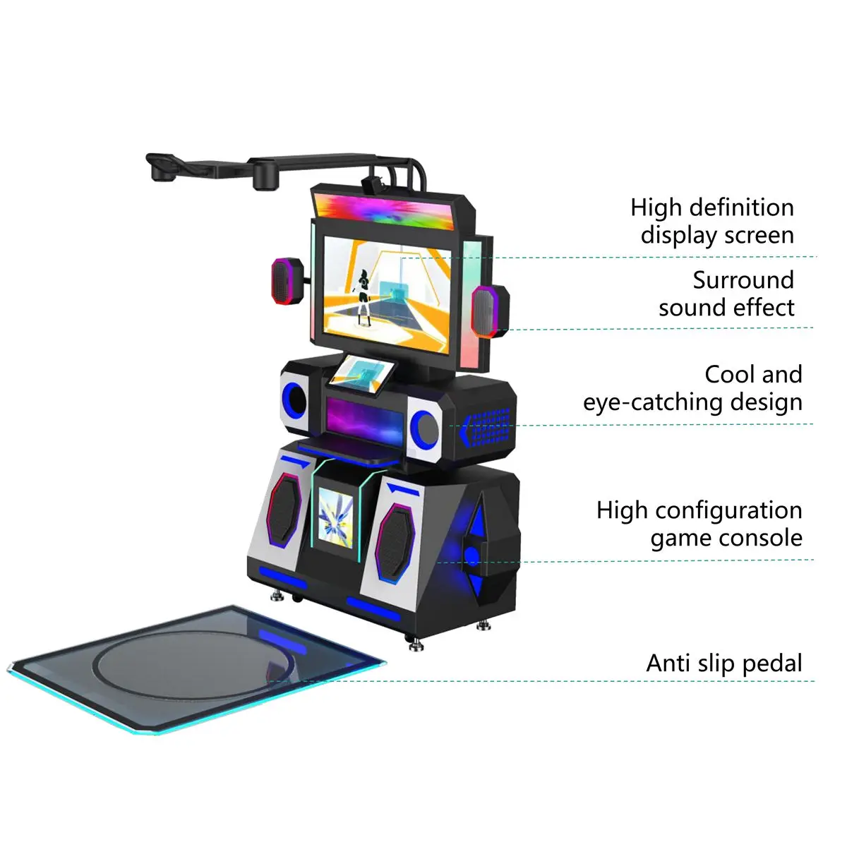 Cheap Virtual Reality Music Simulator Equipment Motion 9D Dance Arcade Machine Vr Video Games