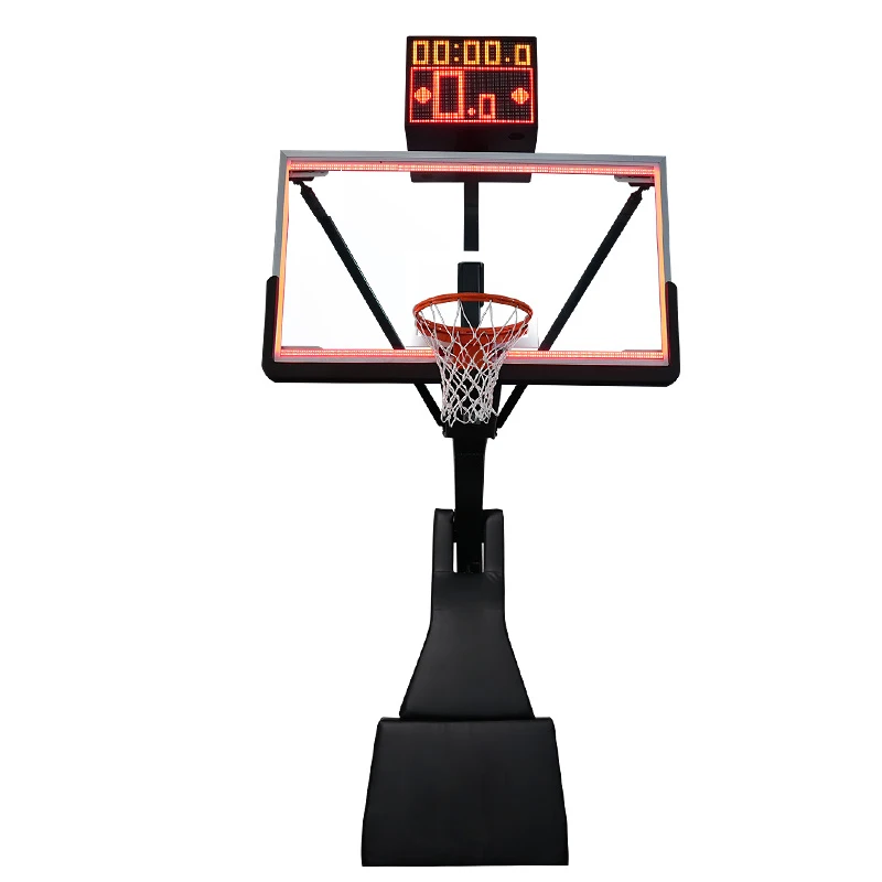 Movable Portable Basketball Hoop Stand Indoor Game Hydraulic Portable Basketball System