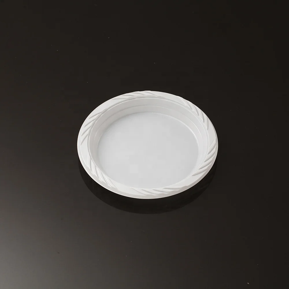 2020 New Arrivals Fashion European Style Cake Plate High Quality Round Cake Plates Party Plastic Disposable Tableware