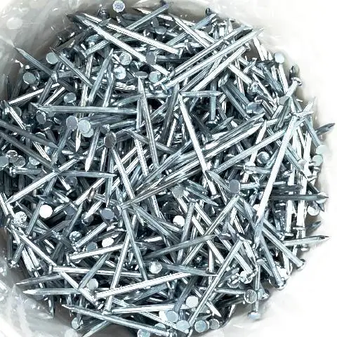 Concrete  Cement Nail Masonry Nail Steel Silver ISO Building Construction Hot-dip Galvanized Smooth Black Steel Nail 2in