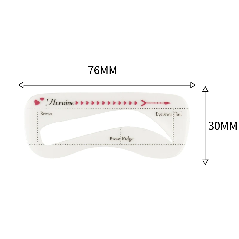 Factory Eyebrow Stencil Eye Brow Shaping Guide Private Label 3D Eyebrow Women Makeup Eyebrow Stencil Styling