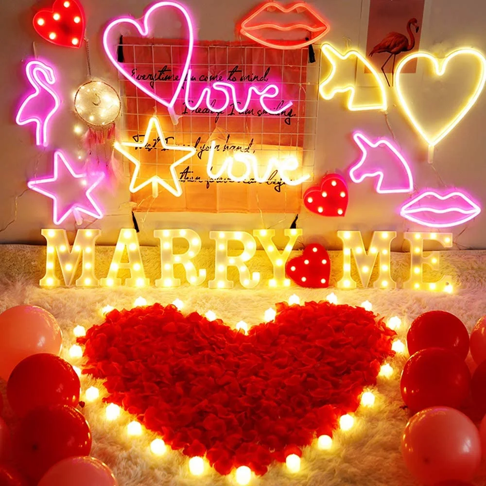 Red lips hot romantic flexible custom acrylic led neon light sign