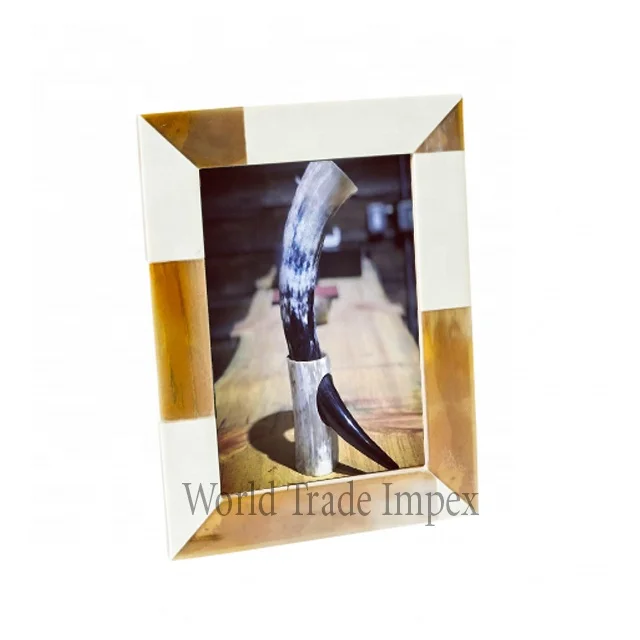 
Trending picture photo frame natural buffalo horn photo frame 