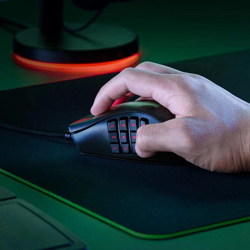 Razer Naga X Wired MMO Gaming Mouse: 18K DPI Optical Sensor - 2nd-gen Razer Optical Switch - RGB Lighting - 16 Buttons