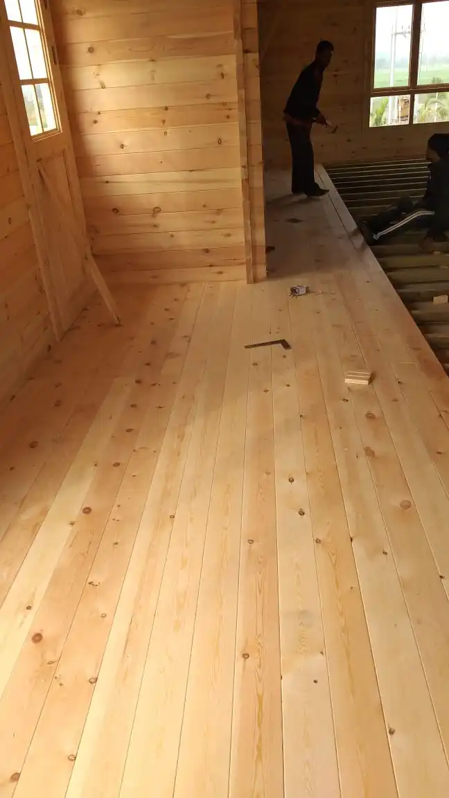 30 square meter pure pine wooden house