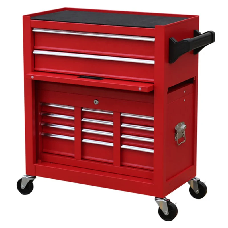Metal Tool Cabinet Workshop Professional Steel Tool Chest Tool Storage Cabinets Set With Drawers