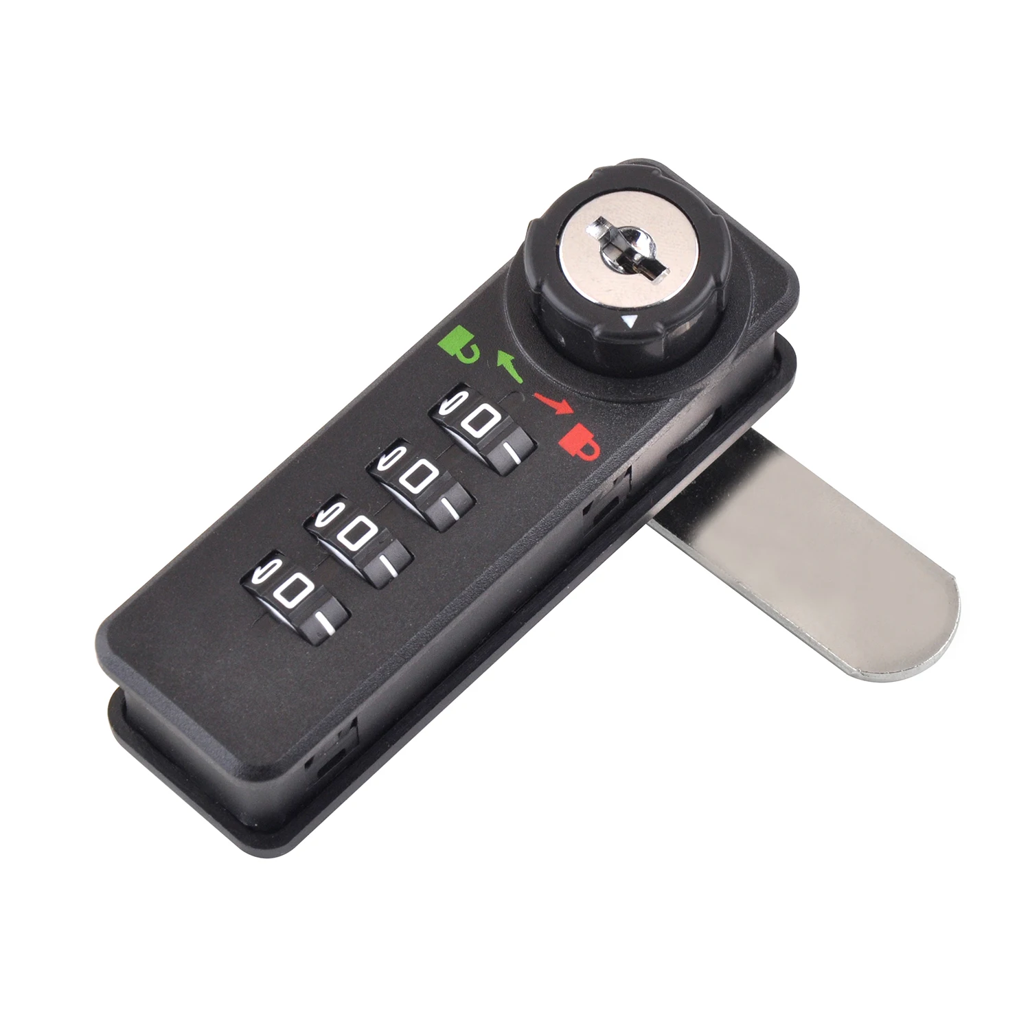 4-digital password combination cabinet security lock anti theft safety mechanical code lock with key