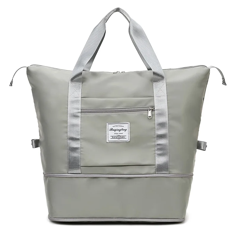 Fashion Luggage Portable Unisex Duffel Bags Organizer Polyester Luggage Bag Adjustable Large  Custom Logo Travel Bag With Strap
