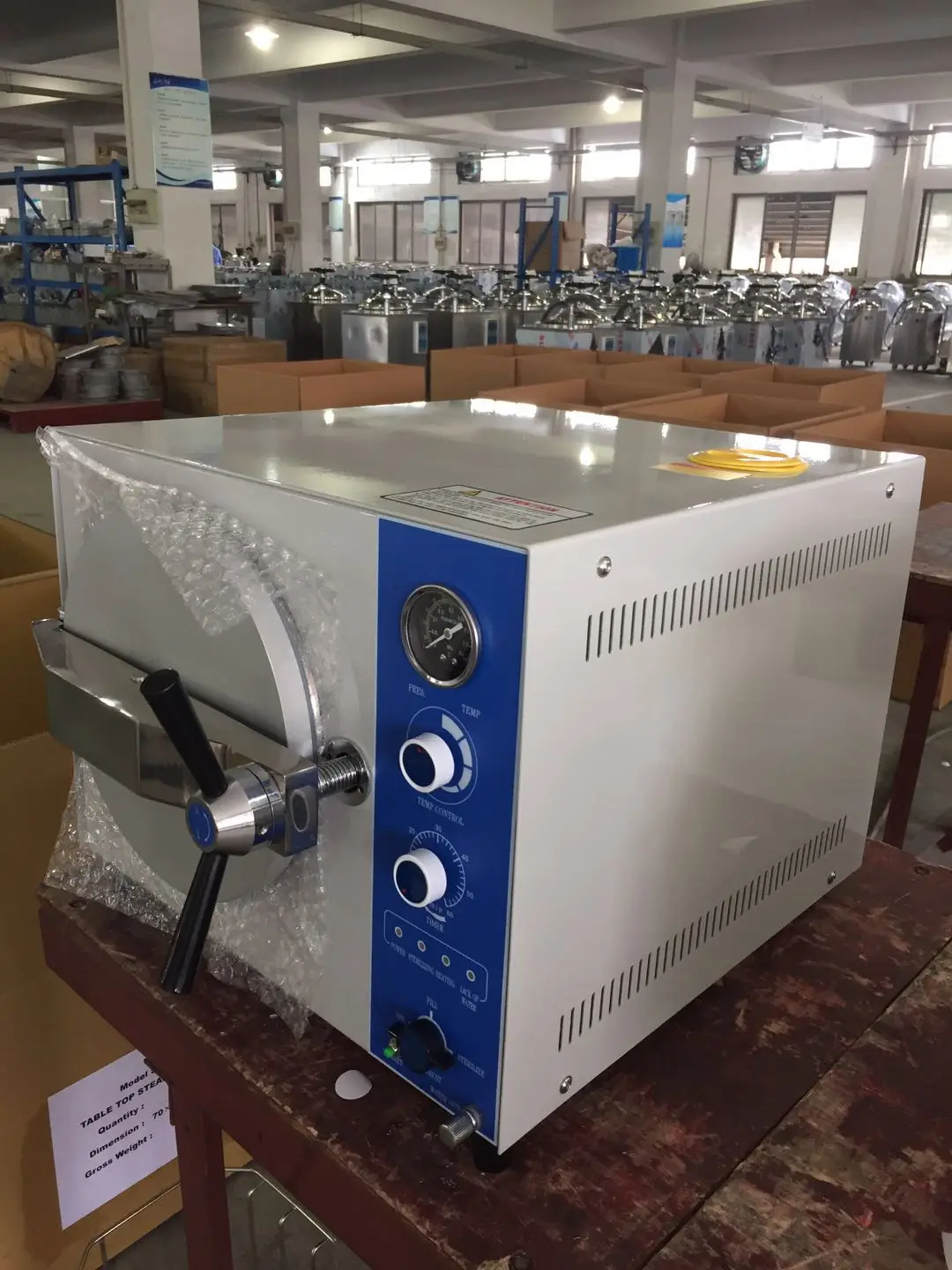 CHINCAN TM-XB20J TM-XB24J 20L 24L Table Top Steam Sterilizer equipment 105~134C dental autoclave