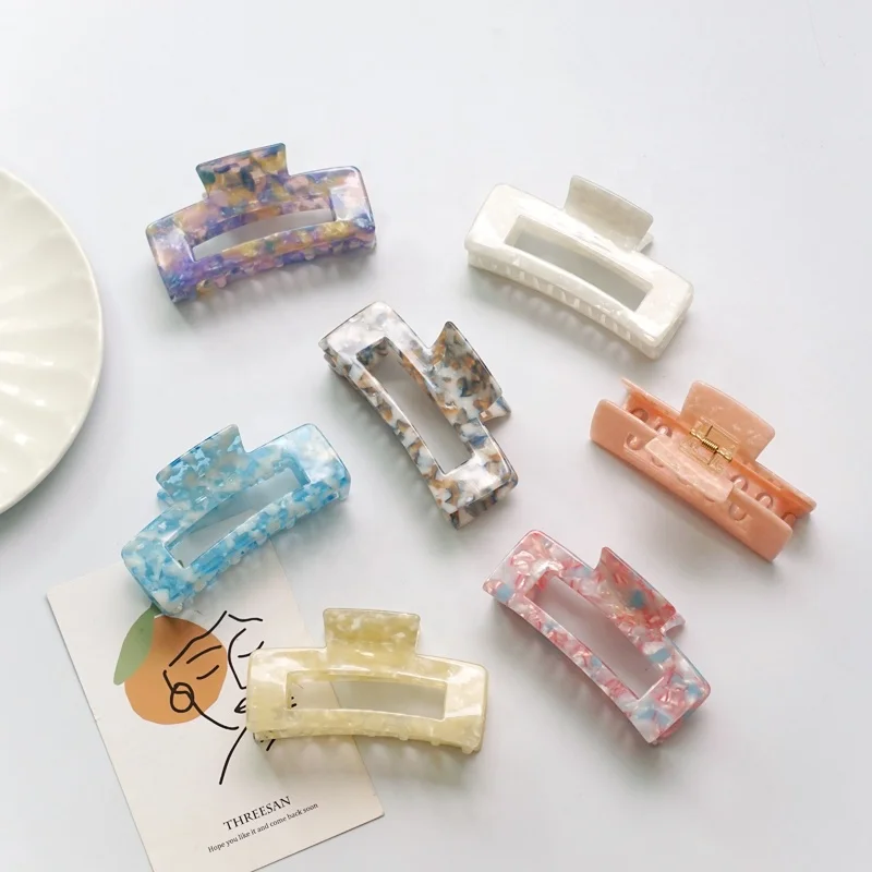 Ins grab clip large hair clip back of the head Korea acrylic hair claw clip for women