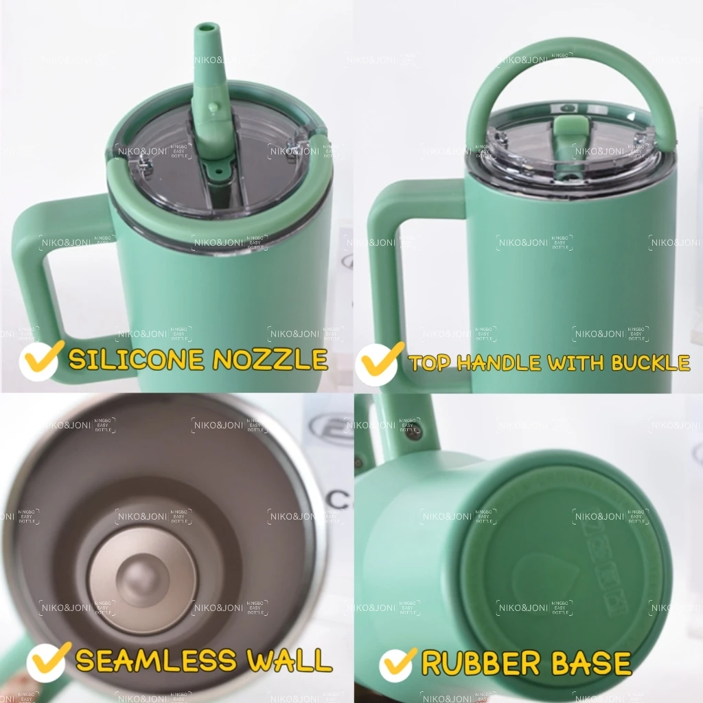 2024 New 100% Leakproof Hydro Tumbler Double Wall Insulated Vacuum 304 Stainless Steel 40oz Traveler Tumbler With Handle