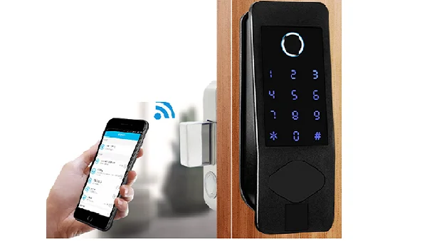 High quality Hot new products aluminium door handle lock for promotion auto-locking Intelligent Electric Lock