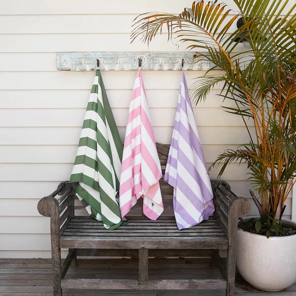 GRS certificated high quality recycled RPET microfiber fabric sand free beach towels for bulk