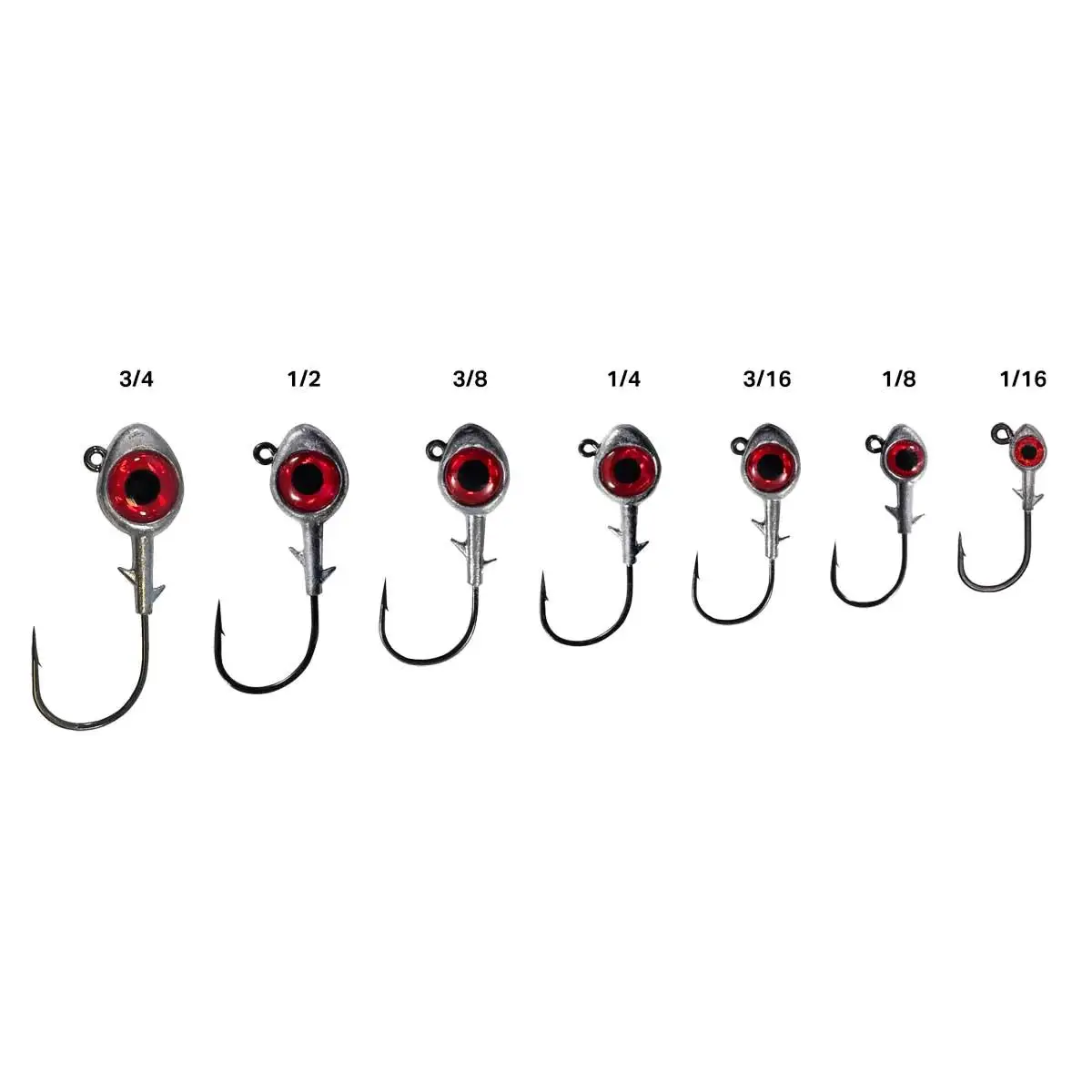 Lead Head Fishing Hook  Colorful  1/8 1/16 Round Ball Shape Lead Head Jig Barbed Hook Slow Sinking Jigging