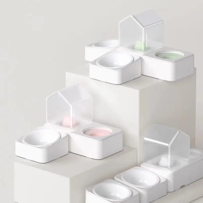 2021 новая керамическая нержавеющая сталь двойная миска для домашних животных собака автоматическая Экологически чистая кормушка набор диспенсеров для воды