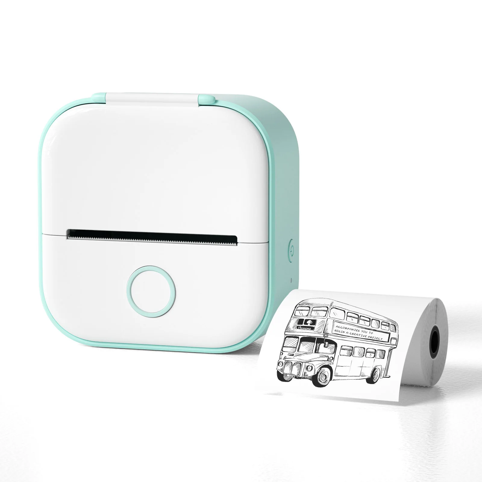 Phomemo T02 Mini 53mm Portable Photo Bluetooth Thermal 203 DPI HD Receipt Printer For Kids