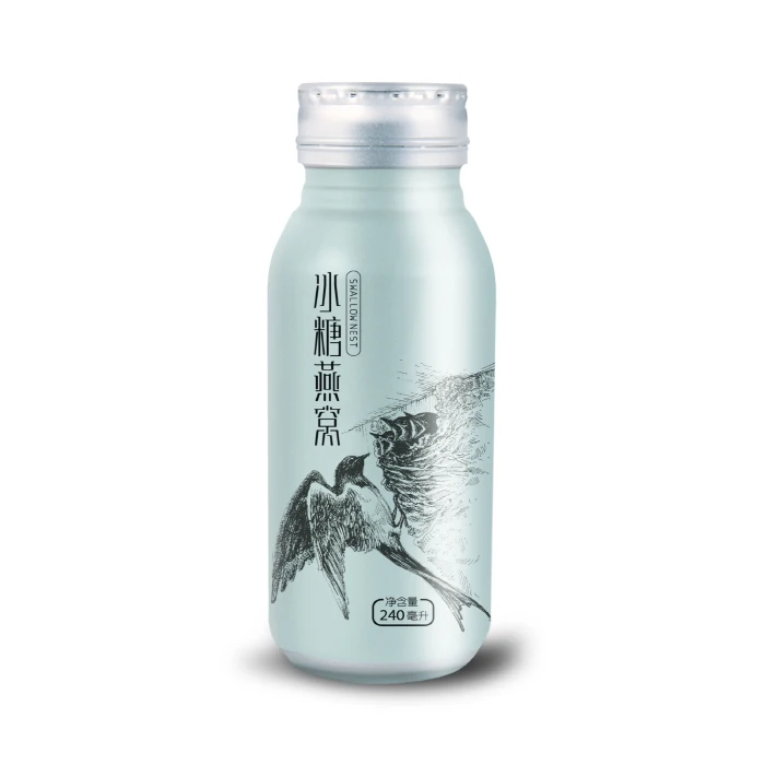 Gold Fortune 250 mL Round New Aluminum Soft Drink Cans With Screw Lid for Soft Drink