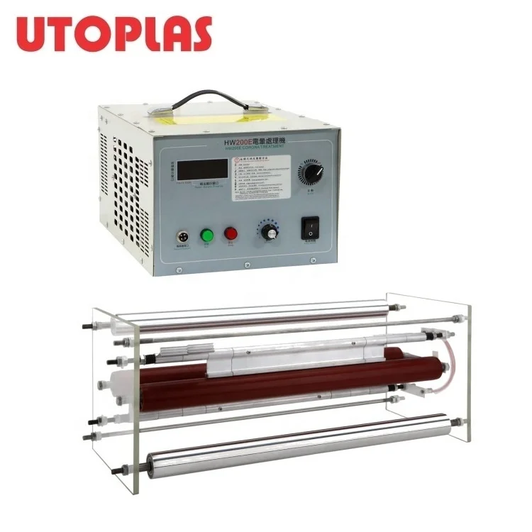 UTOPLAS Brand Best Selling Corona Treatment Machine with Pneumatic Cylinder
