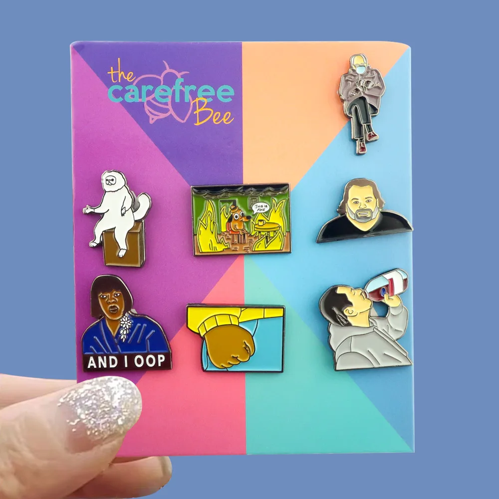 Professional Custom Fashion Metal Crafts Hard Enamel Lapel Pins With Backing Card