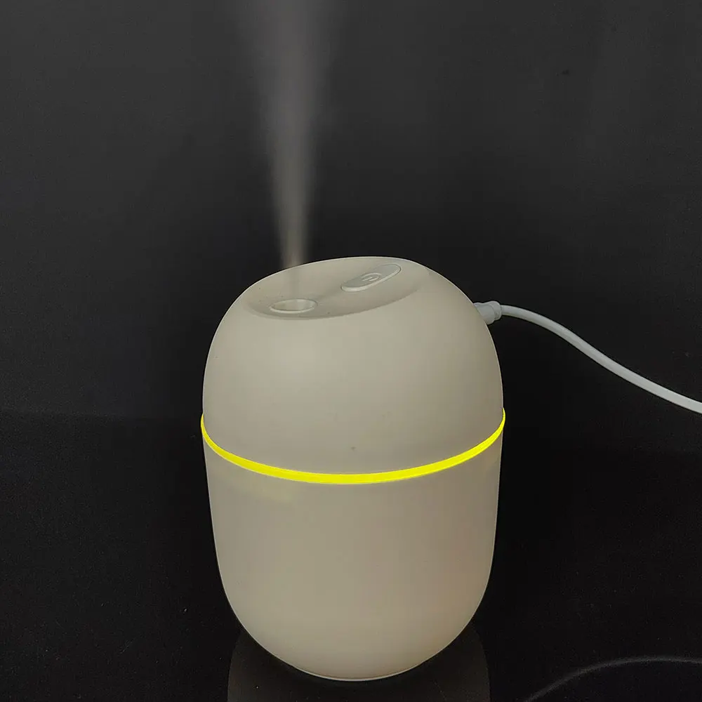 2023 hot sale 220ml h20 usb air humidifier diffuser ultrasonic with color night light mini portable desktop for car bedroom