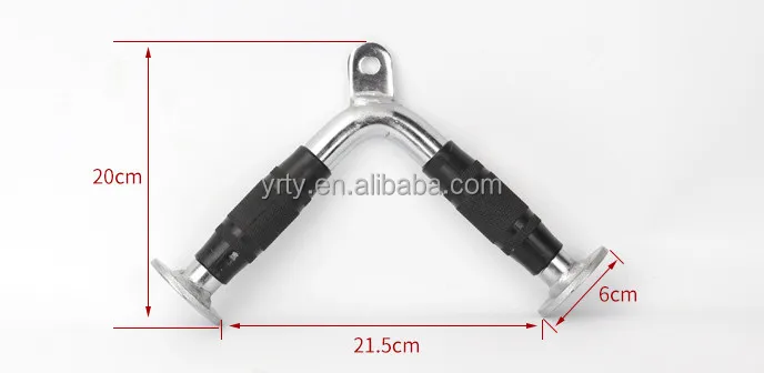 LAT Pull Down Bars Cable Machine Attachment V handle bar with rotation v-shaped bar