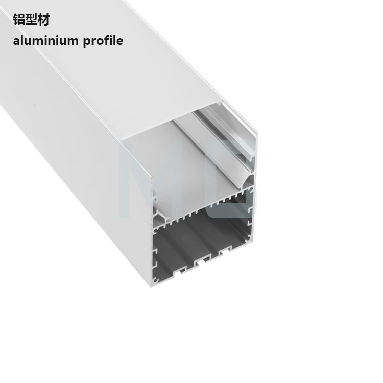 Wide Led Strip Aluminium Channel Driver Hidden Anodized Aluminum Profile For Exhibition Led Lighting
