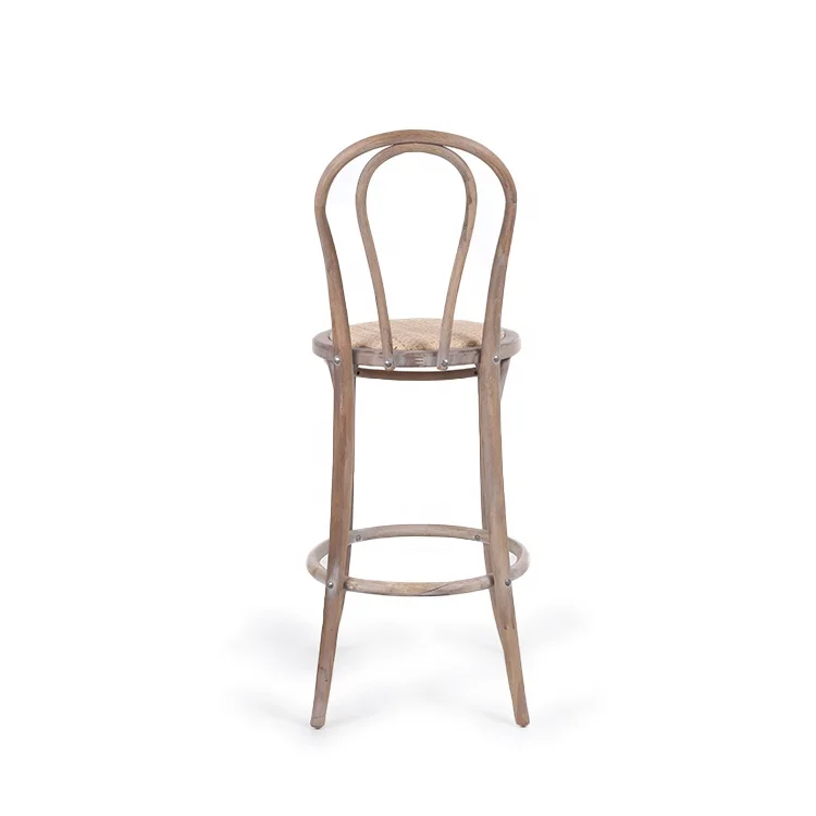 Anji Kaseihomeland Furniture Chinese Toon Vintage Rattan High Counter Bar Stool Set
