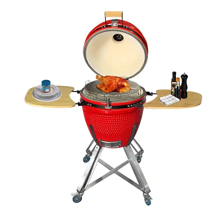 Camping Custom Large Barbeque Charcoal Multifunctional Ceramic Kamado Grill Grill
