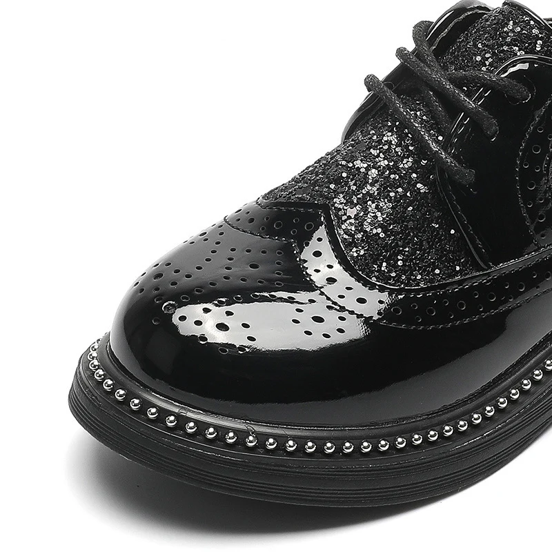 Детская кожаная обувь, кожаная мягкая подошва для детей, новинка, весна-осень, для выступлений, чёрная, для маленьких мальчиков, для студентов на английском, лето