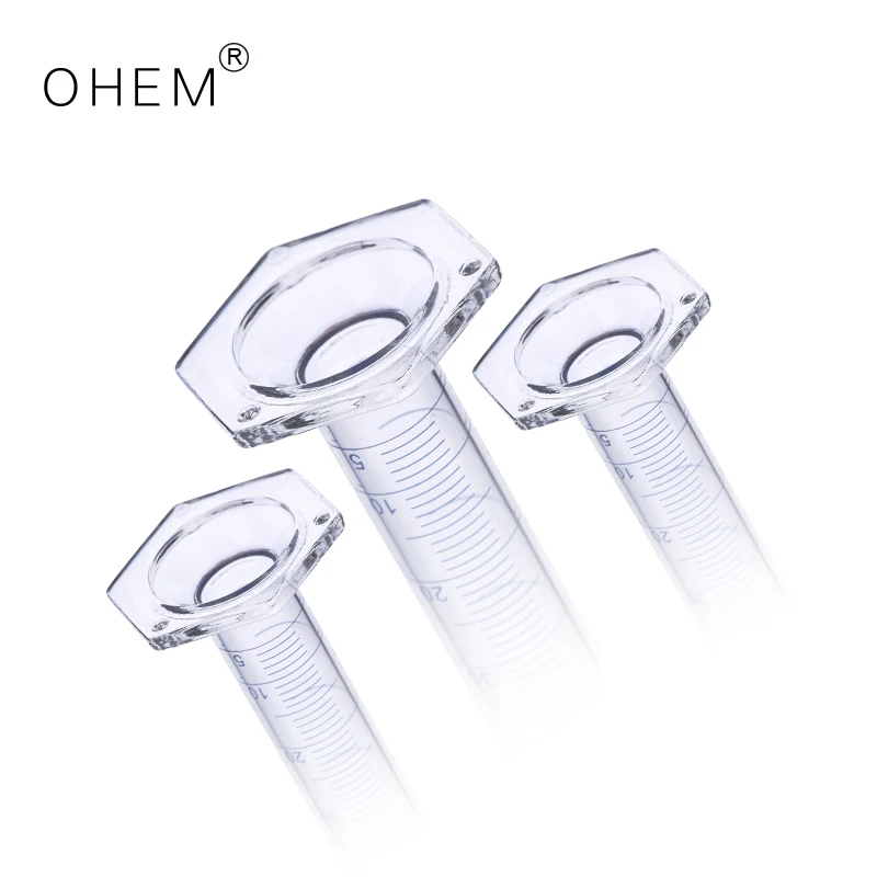 lab glassware Transparent with scale 50ml 100ml 250ml 500ml 1000ml Glass Hexagonal measuring cylinder