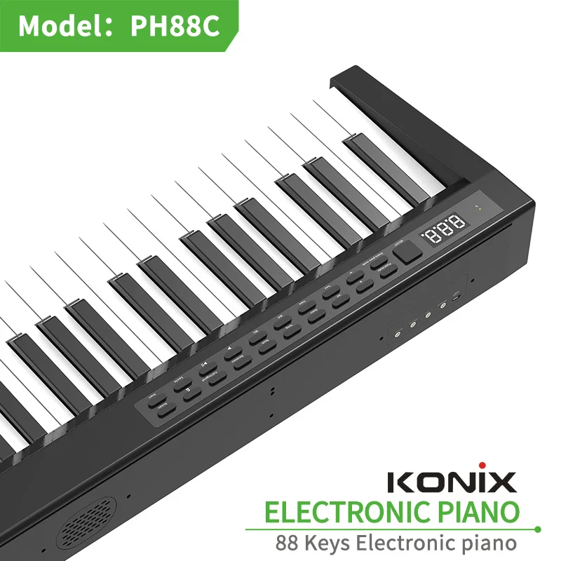 Konix 88 клавиш Цифровое фортепиано с клавиатурой оптовая продажа PH88C