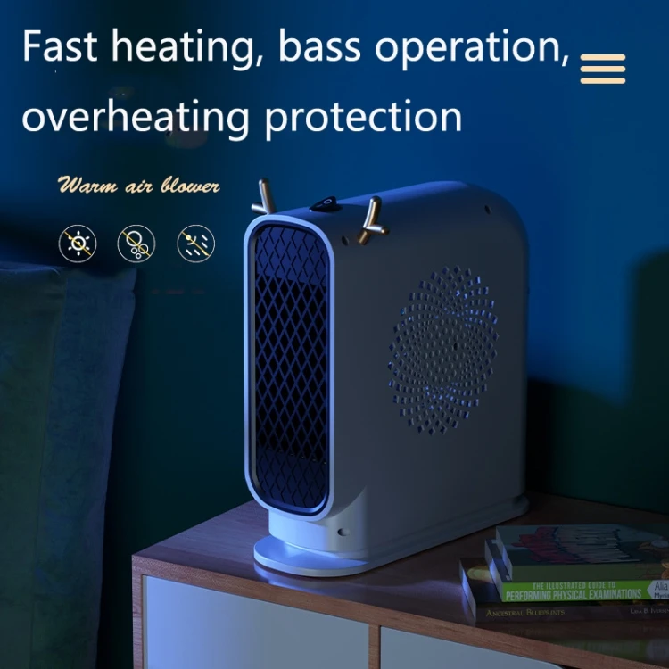 Winter Warm 500w Mini Electric Heater Portable Home heating Fan Air Heater Small Student Dormitory Heater