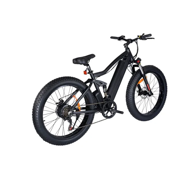Ready for Shipment full suspension folding 26 *4.0 Fat Tire Electric Mountain Bike