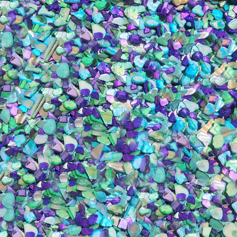 Crushed Shells Chips Bulk Natural Colorful Seashells for DIY Succulent Vase Filler Decorative painting material