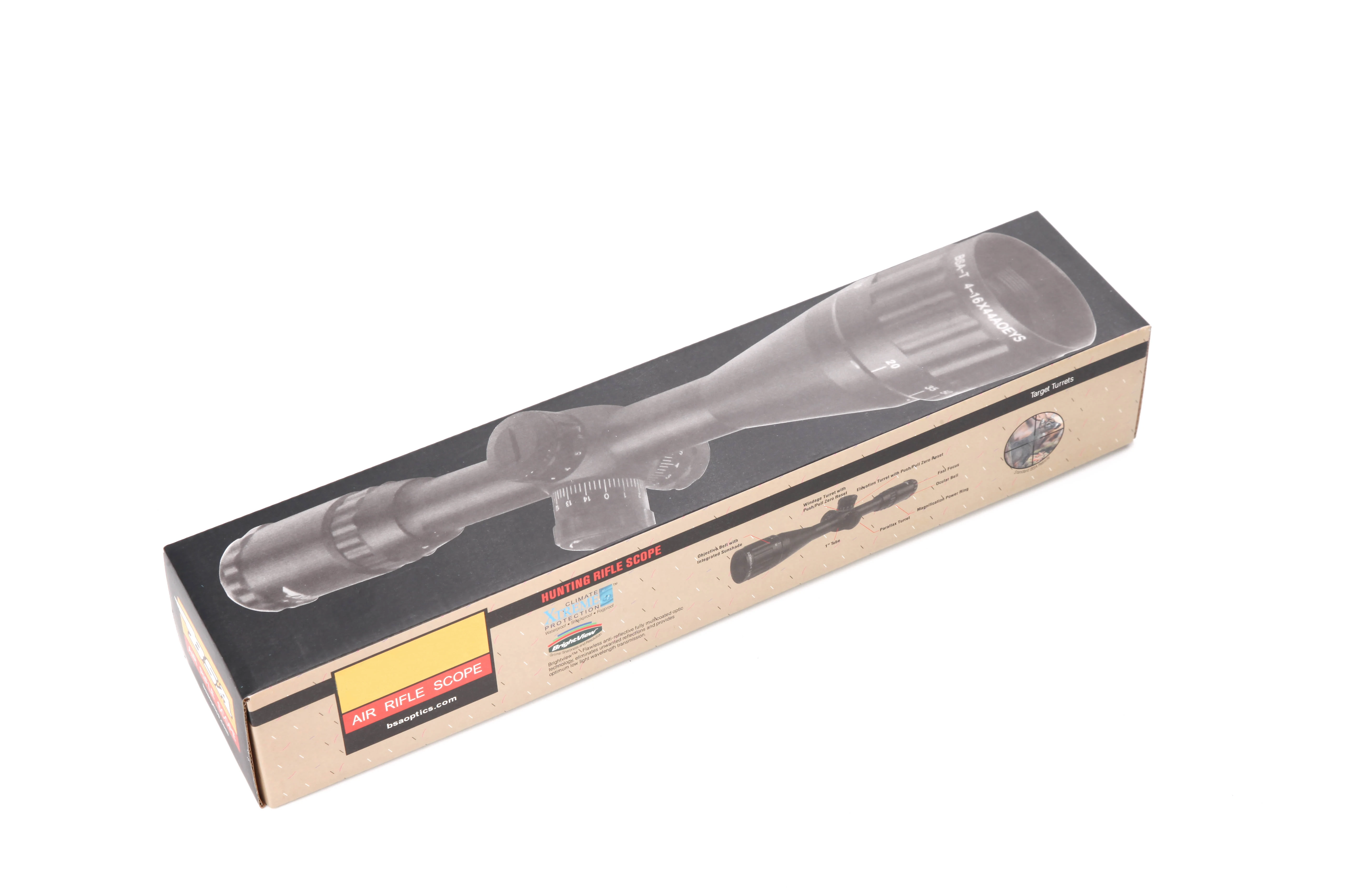 Тактический Оптический прицел BSA OPTICS 4-16X44 AO EYS Регулируемый тактический оптический с боковым параллаксом револьверным замком и