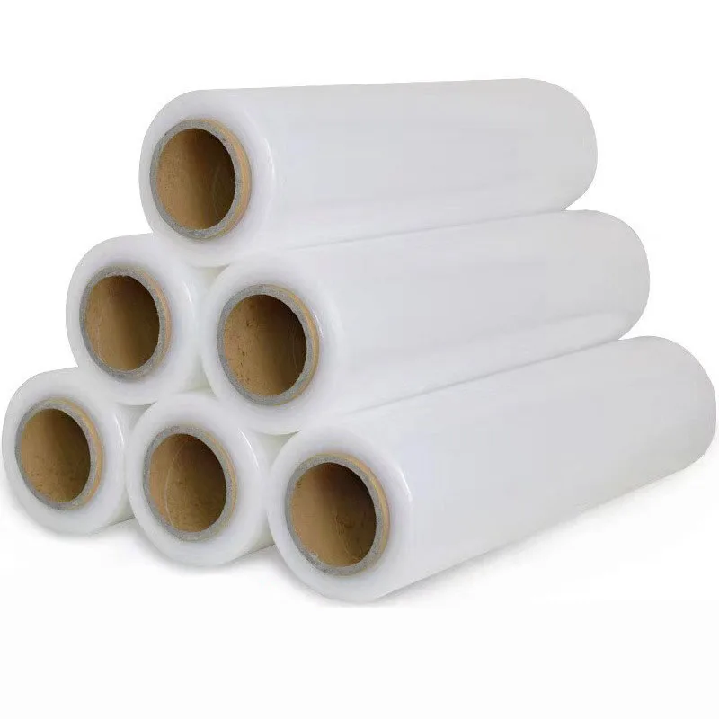 Factory Price Soft Plastic Bale Wrap Films Roll Pallet Packing Transparent Wrapping Stretch Film