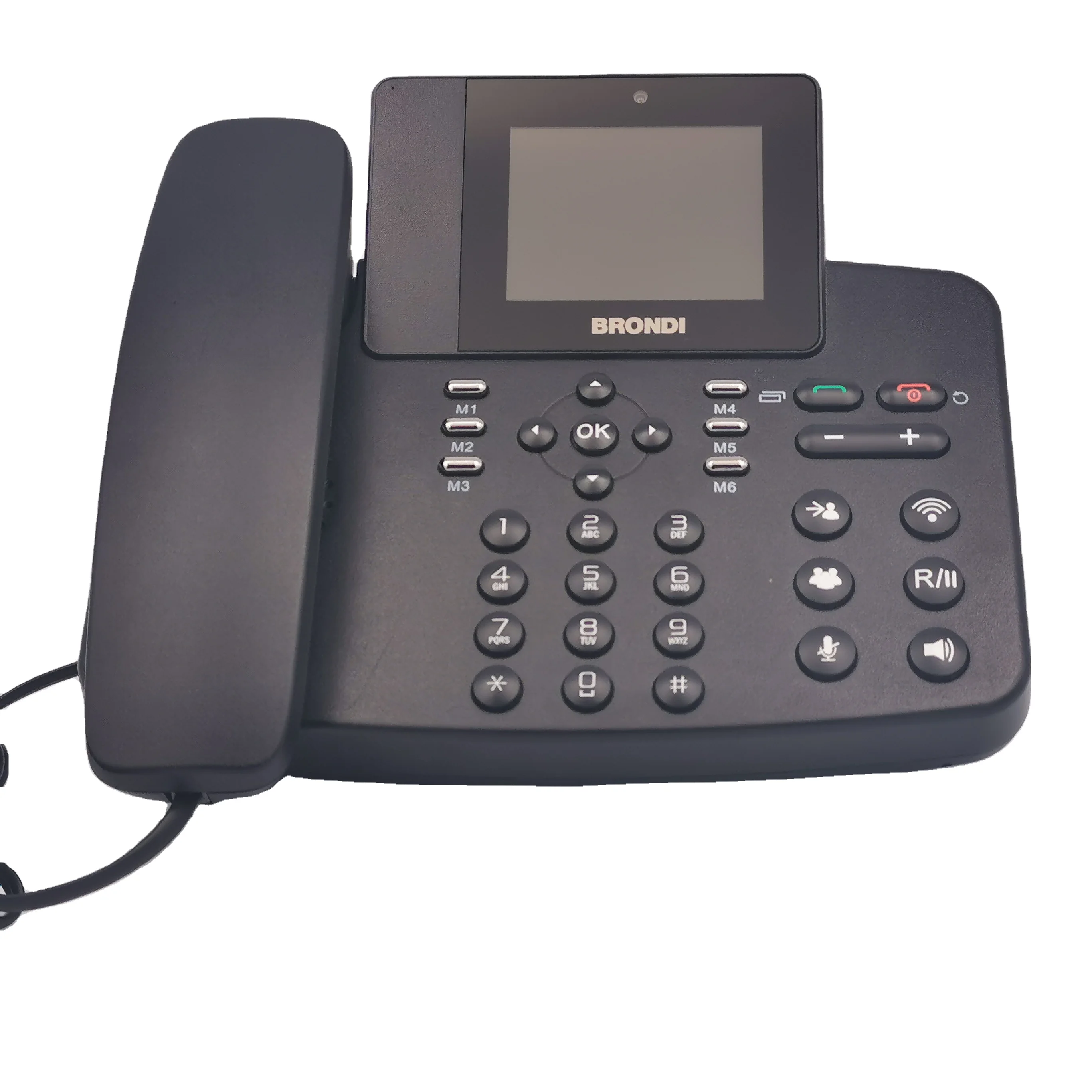 L28403-1 Multi sim card 4G LTE FPW fixed line wireless desktop phone 2.8 inch large screen android 8.1 video Cordless desk phone