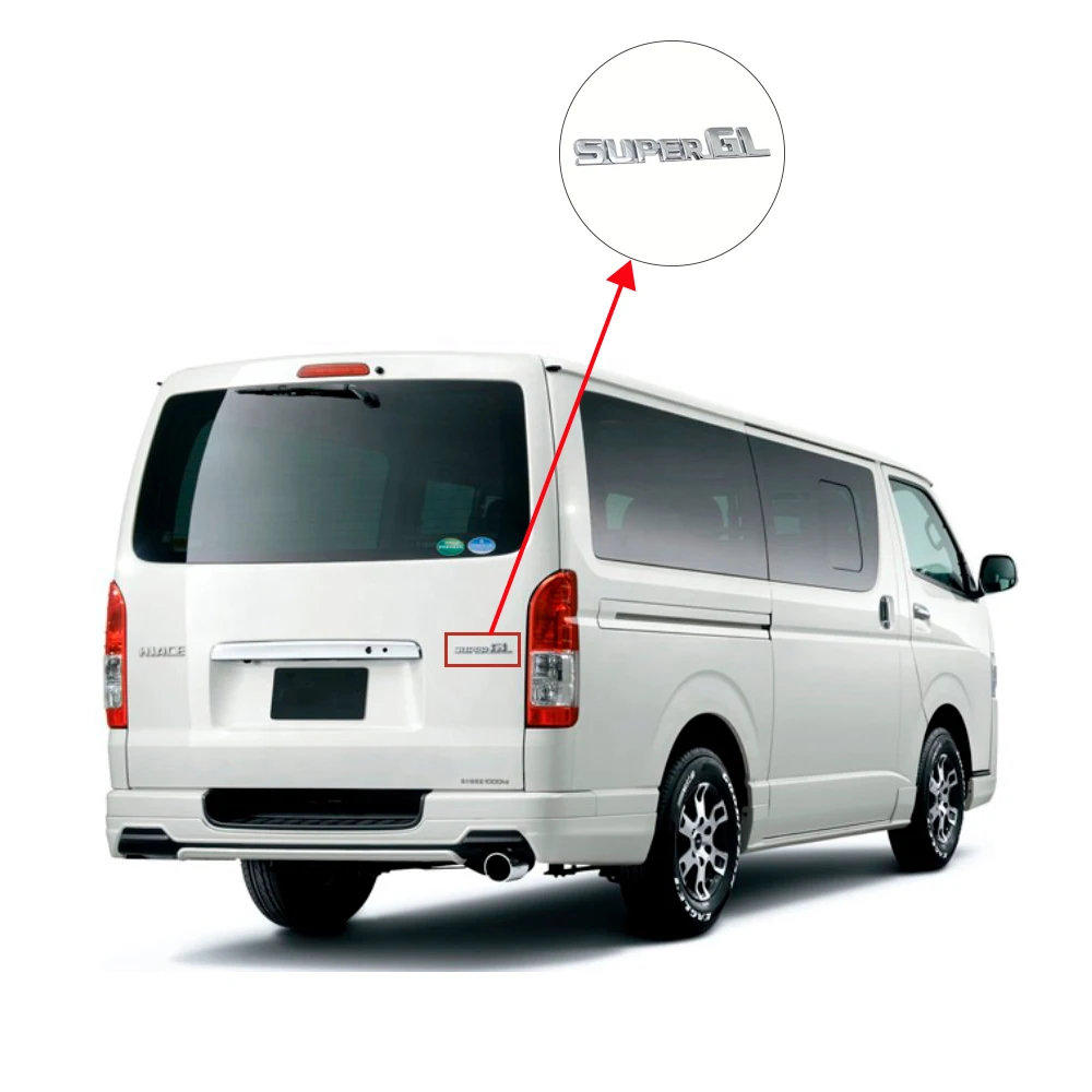 Sunlop hiace logo Bodges Super GL #1061 kdh 200 commuter chrome accessories Hiace van car parts