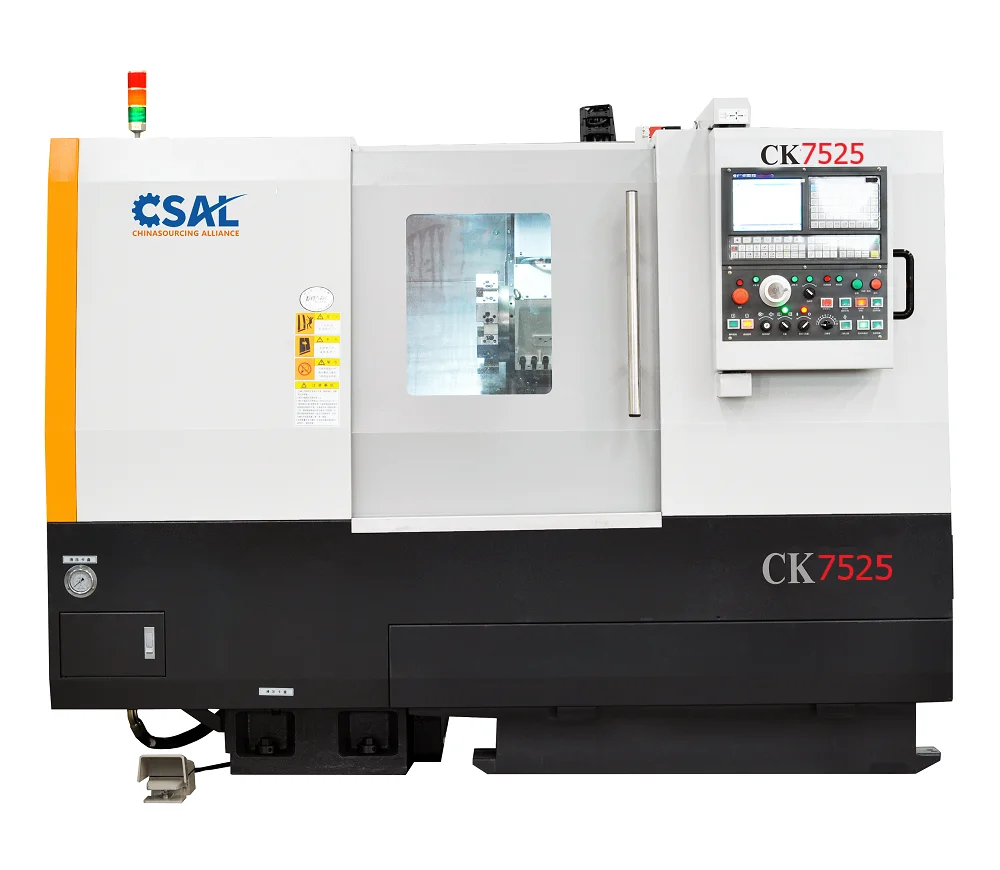CNC Lathe Machine CK7525 Slant Bed Turning Machine