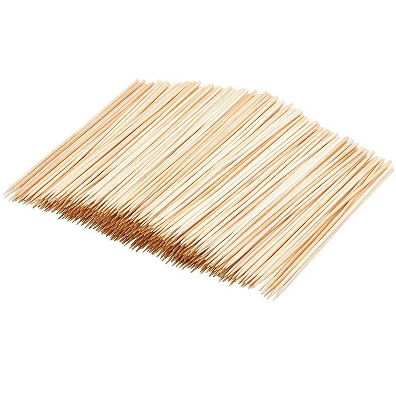 40cm Wholesale ECO Rotating Kebab Barbecue 50cm Round Bamboo Sticks bamboo skewers 25cm