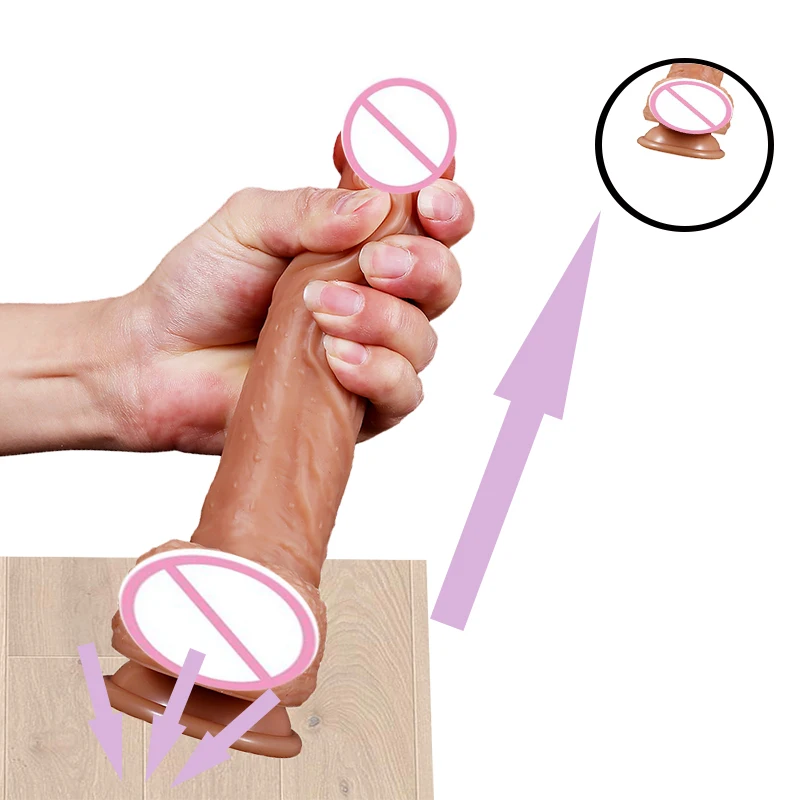 Moonuo Liquid silica gel irealistic skin dildo Female Adult Products Gay Skin Soft Waterproof Gay Toys Sex Toys ODM OEM KY-051