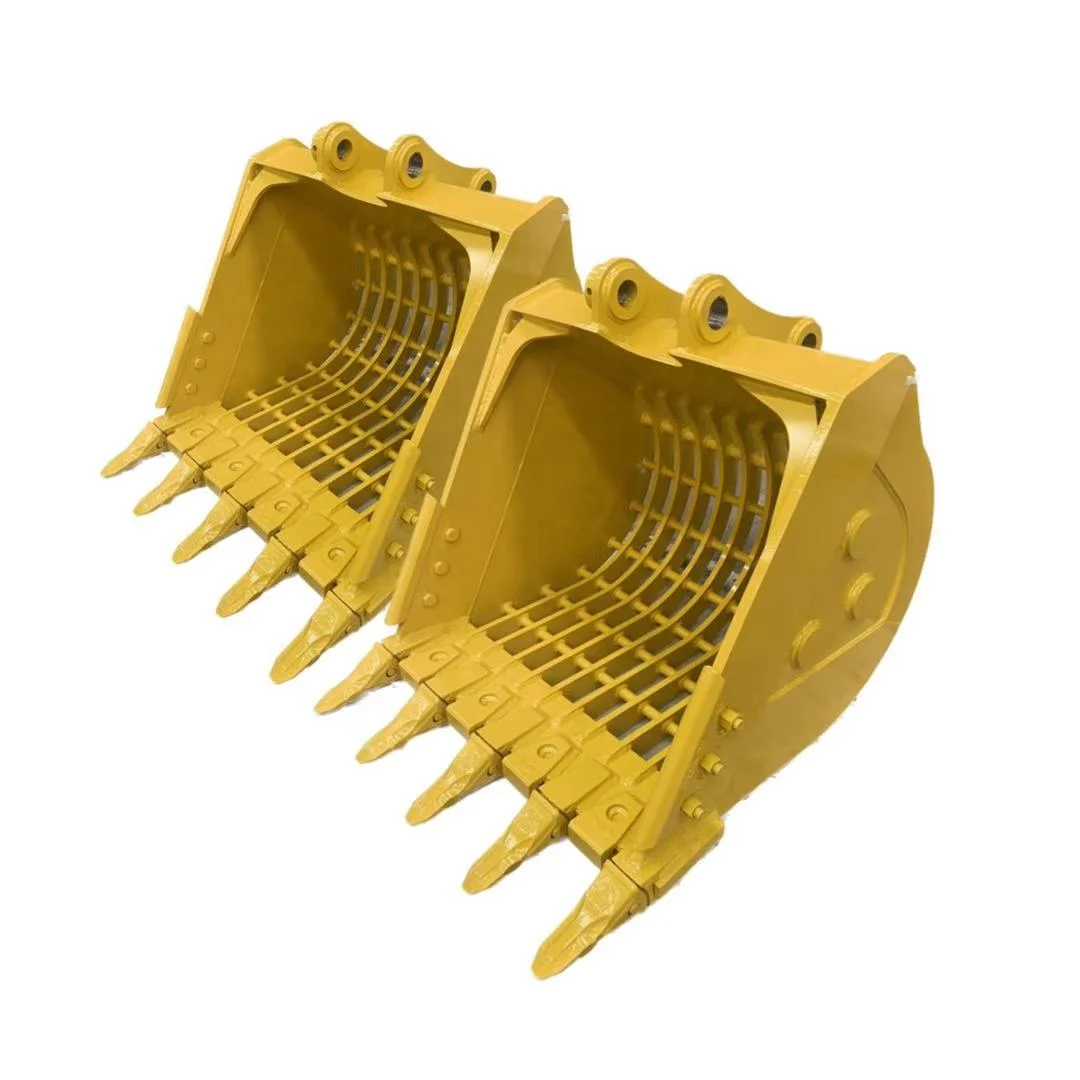 Wholesale Manufacture Industrial Skeleton Sieve Bucket for 1.5 Ton Screen Rock bucket for 500 mm 600mm 800mm